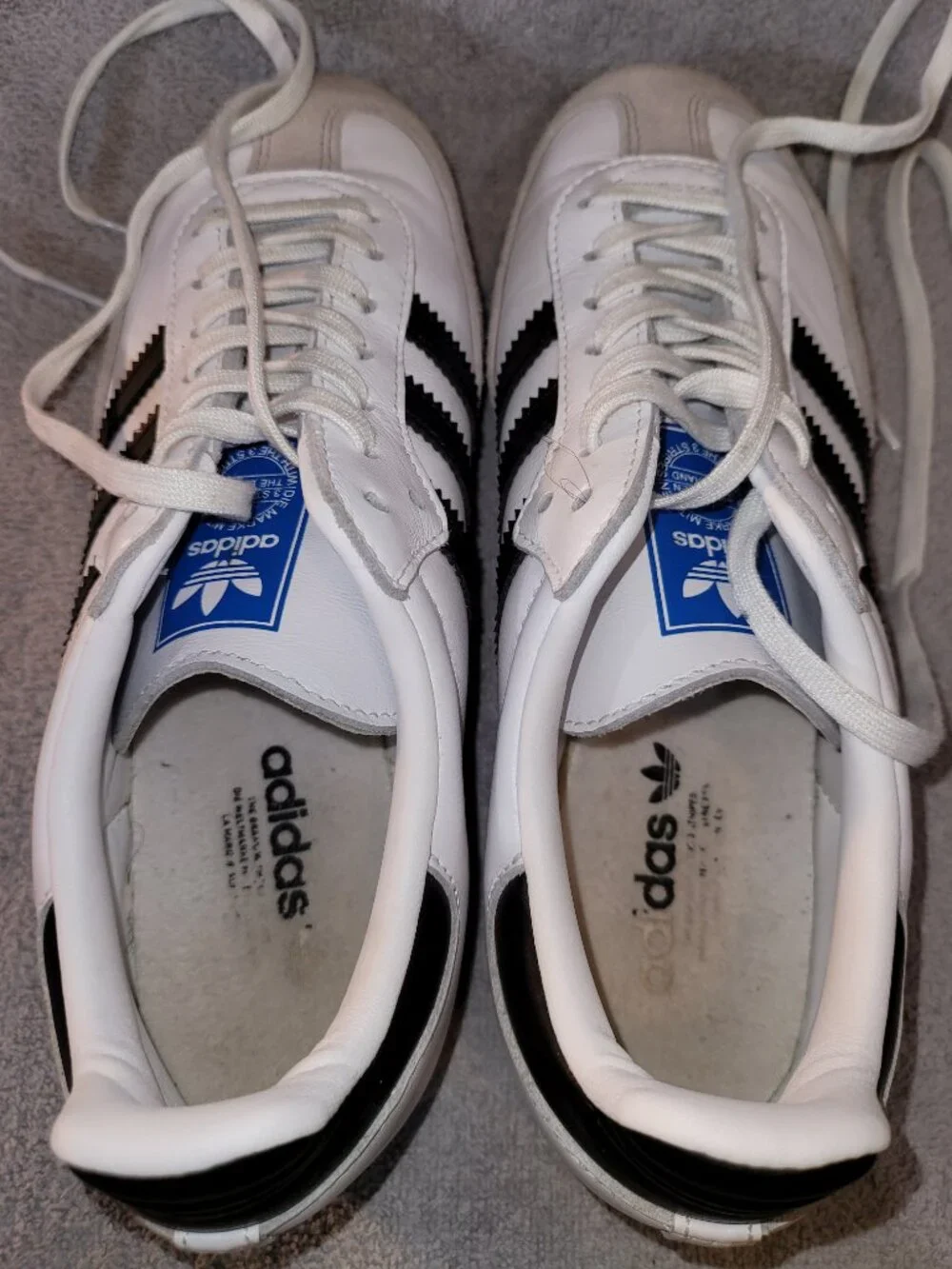 Adidas Samba OG White Black Gum Sneakers IE3675 Youth Big Kids Size 5.5 (#1781)